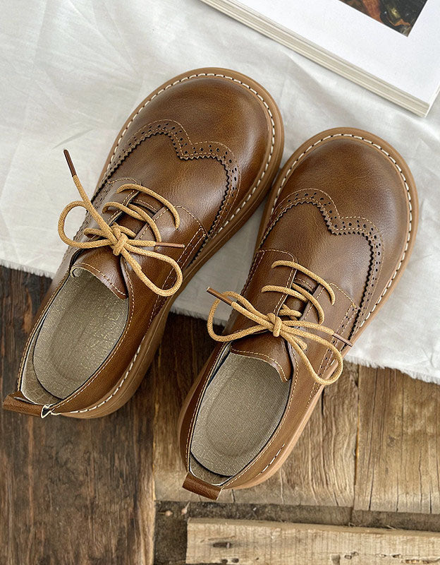 Liza női cipő – Elegáns Oxford stílusú Richelieu brogue részletekkel & kényelemmel