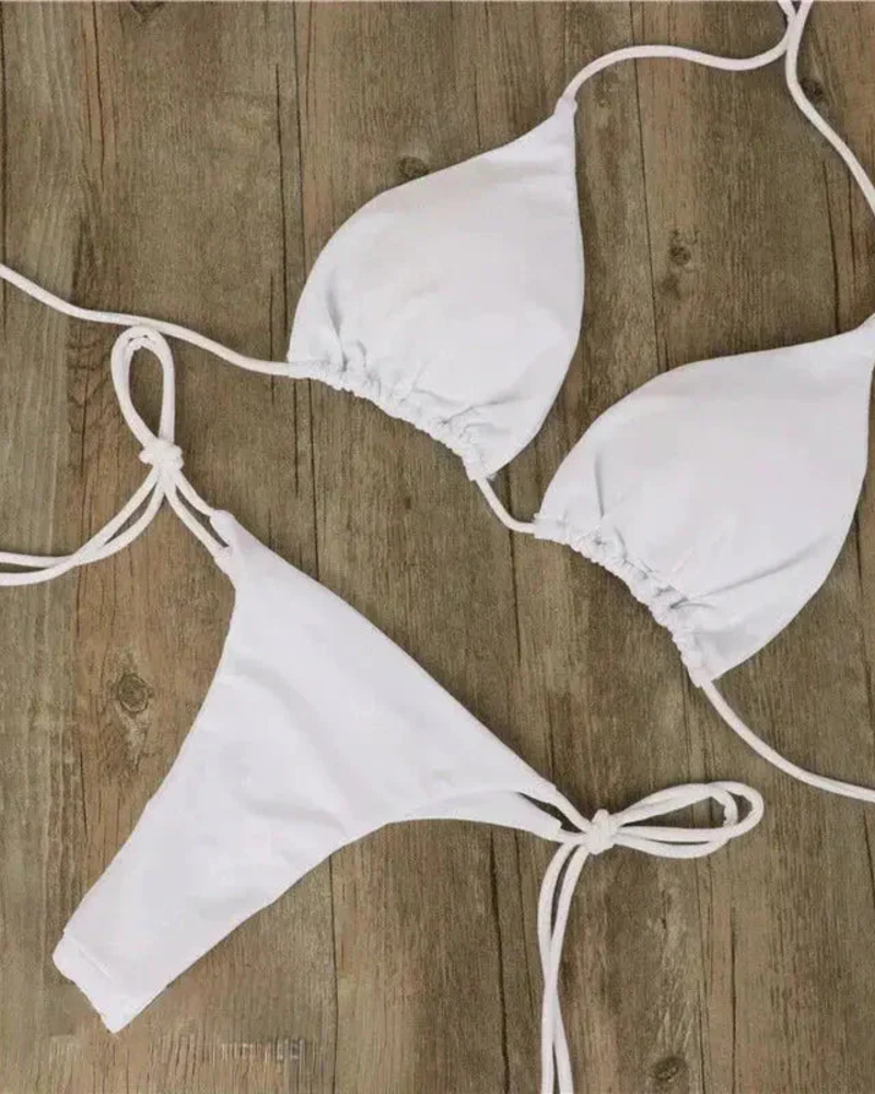 Phoenix női bikini szett – Csillogó arany két részes, elegáns, rugalmas anyagú nyári bikini