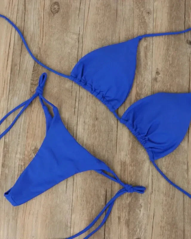 Phoenix női bikini szett – Csillogó arany két részes, elegáns, rugalmas anyagú nyári bikini