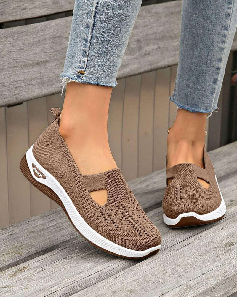 Brynn női túracipők – légáteresztő, ívtámaszos slip-on sportcipők