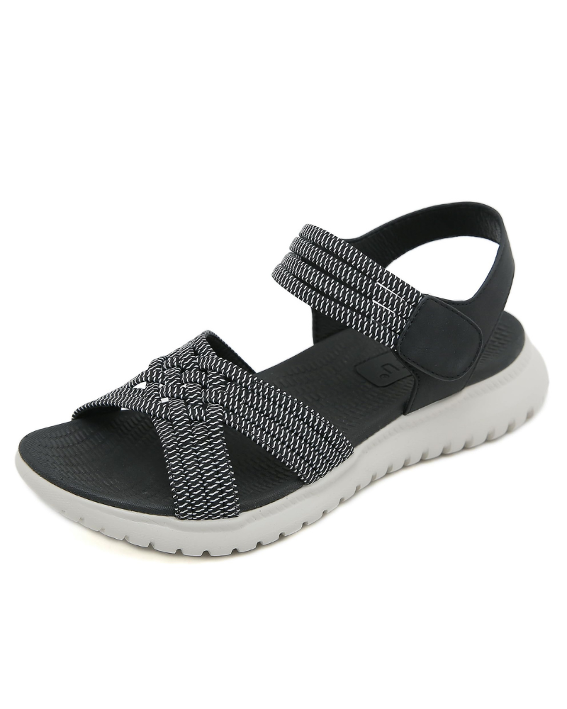 Kennedy Sandales de Randonnée Femme – Sandales Sport à Lacets Élastiques avec Soutien Plantaire
