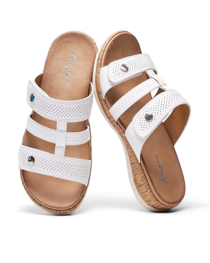 Evelyn Mules Donna – Mules Traspiranti in Similpelle con Cinghie Regolabili e Suola Antiscivolo