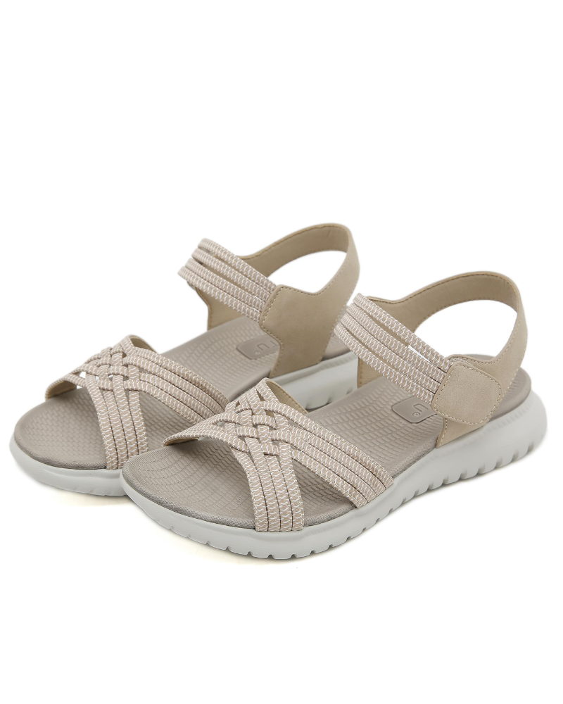 Kennedy Sandales de Randonnée Femme – Sandales Sport à Lacets Élastiques avec Soutien Plantaire