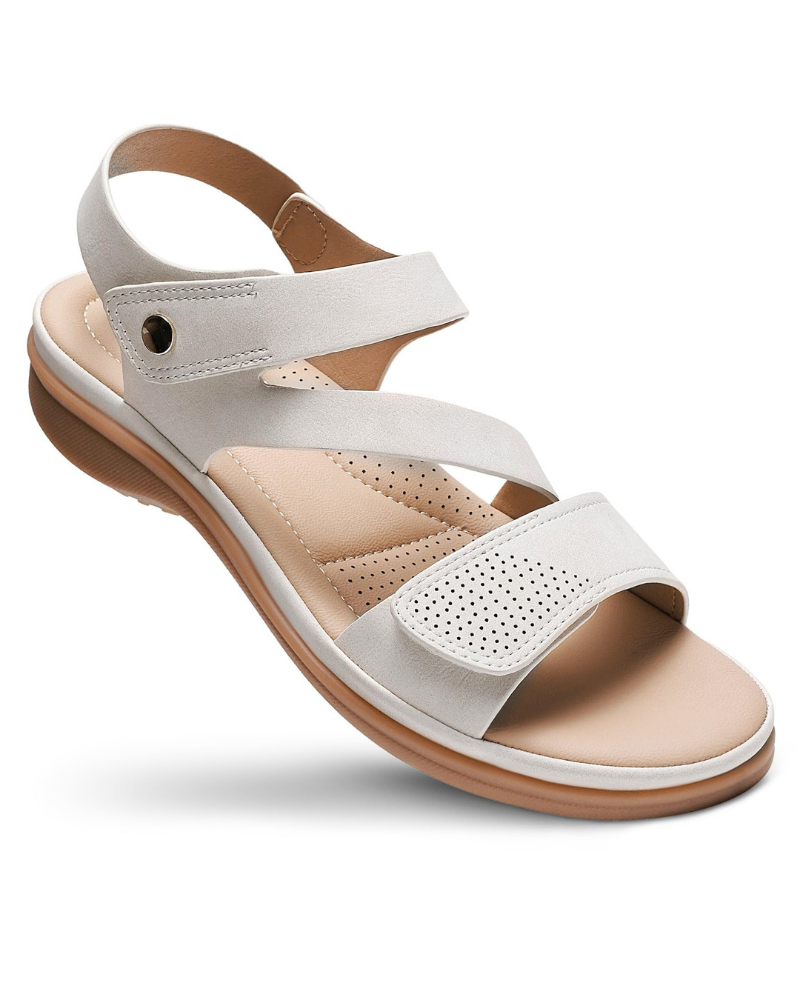Sandali bassi Paisley da donna – sandali con cinturino regolabile e supporto per l'arco plantare