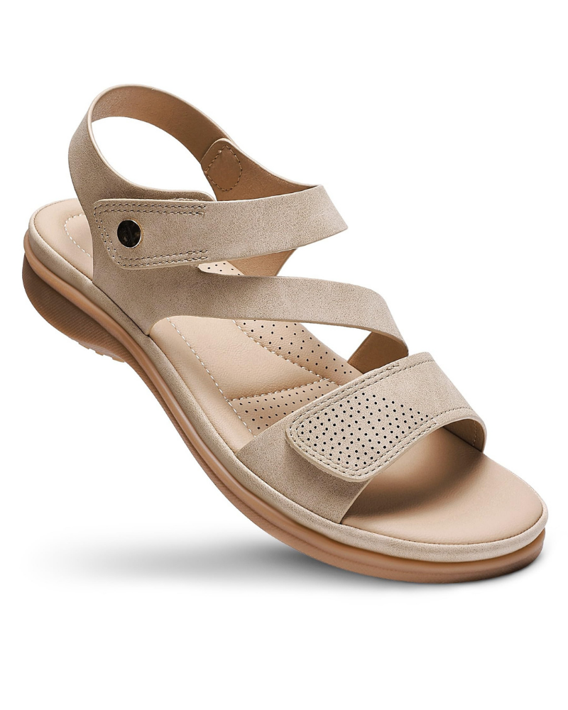 Sandali bassi Paisley da donna – sandali con cinturino regolabile e supporto per l'arco plantare