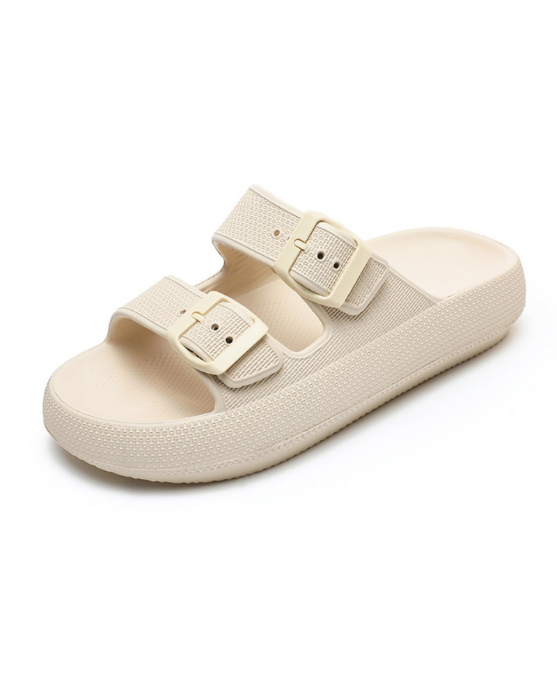 Taylor Claquettes Femme – Claquettes Cloud EVA à Boucle Réglable avec Semelle Épaisse Antidérapante