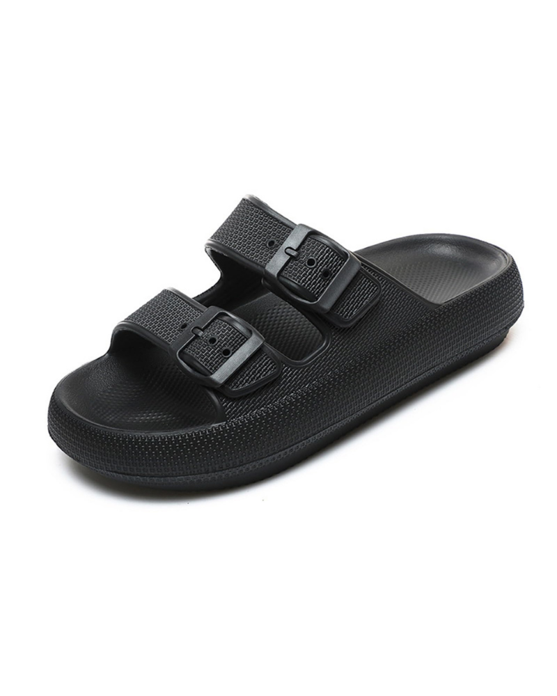 Taylor Claquettes Femme – Claquettes Cloud EVA à Boucle Réglable avec Semelle Épaisse Antidérapante