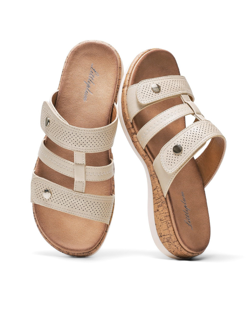 Evelyn Mules Donna – Mules Traspiranti in Similpelle con Cinghie Regolabili e Suola Antiscivolo