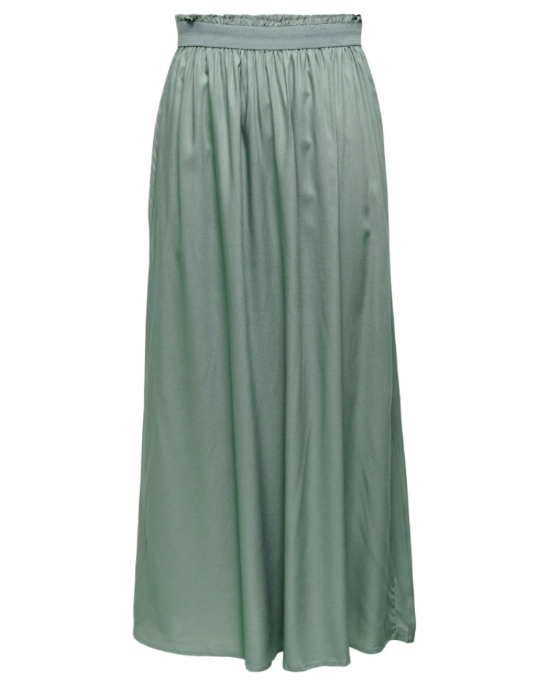Isla Jupe Maxi Dame – Lang Plisseret Nederdel i Blød Viskose med Elegant Stil