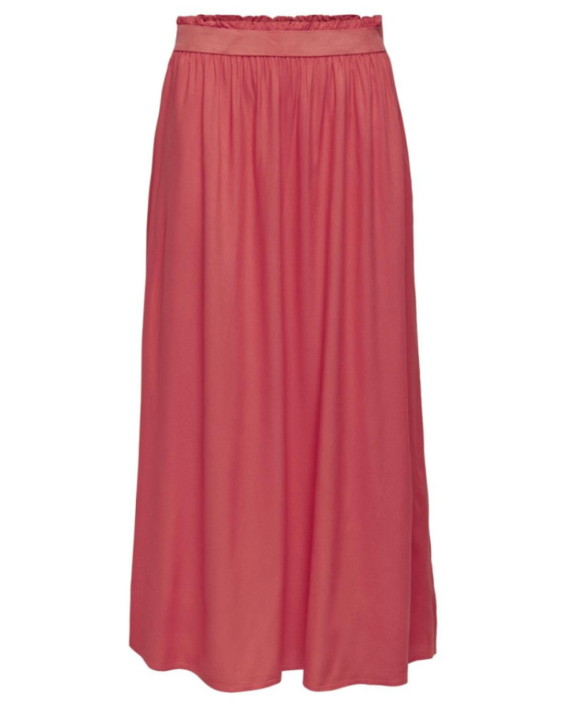Isla Jupe Maxi Dame – Lang Plisseret Nederdel i Blød Viskose med Elegant Stil