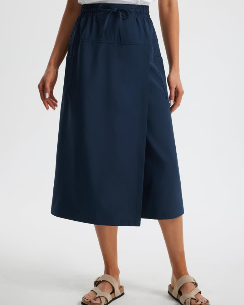 Madison Capri-Hose für Damen – leichte, hoch taillierte Pantacourt mit Taschen