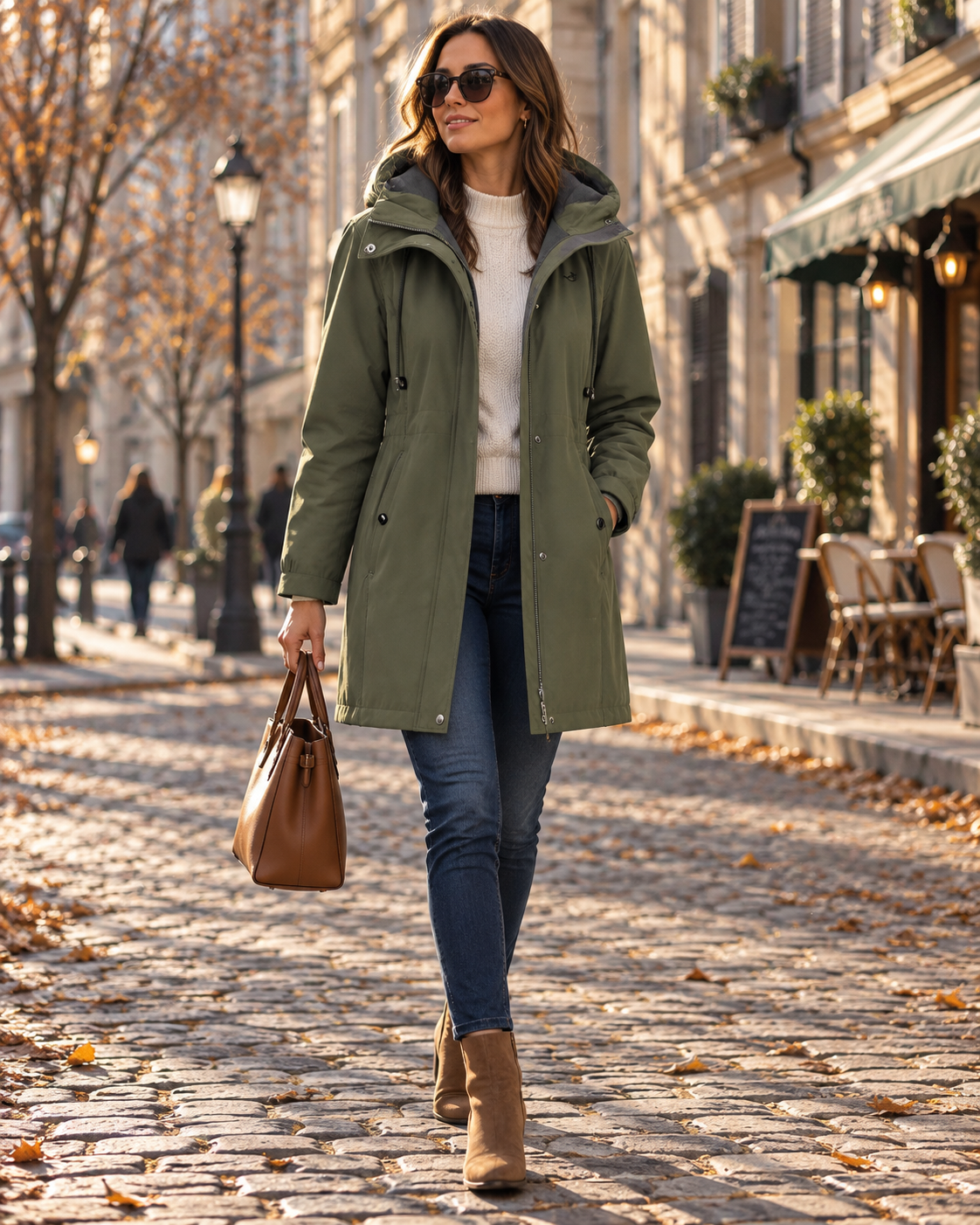 Holly Veste Softshell Femme – Imperméable, Doublure Polaire, Capuche & Taille Ajustable