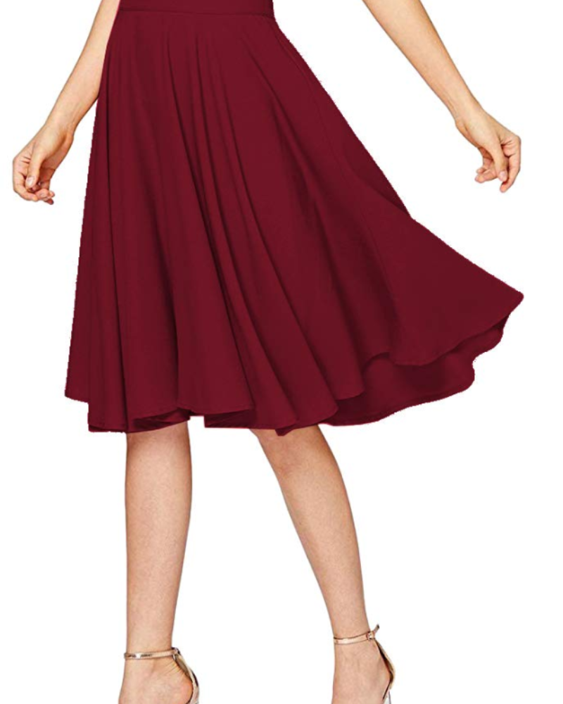 Nolwenn midi suknja za žene – lepršav kroj, elegantna i svestrana, veličine 36 do 46
