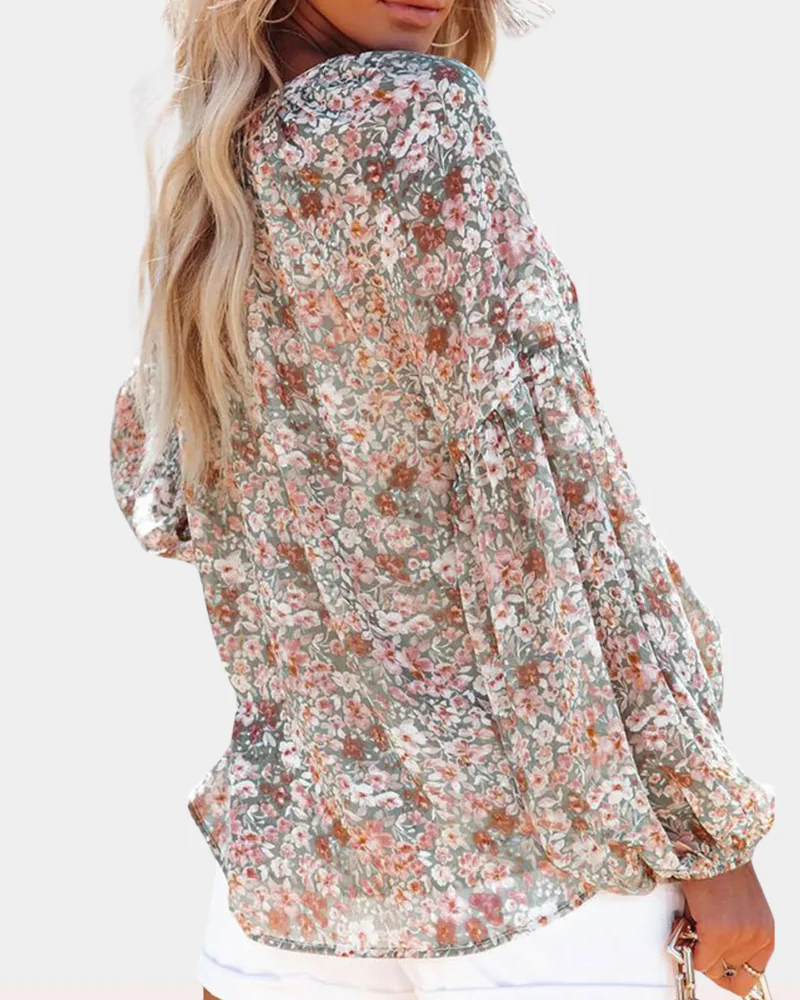 Marlowe Chemisier Femme – Blouse Manches Longues Élégante Coupe Classique Tissu Léger