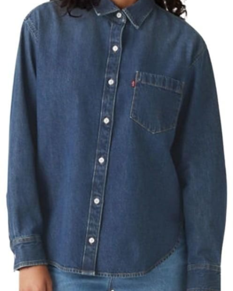 Chemise de femme Ottilie Harlie Boyfriend – Coupe ample, boutonnée et poche poitrine