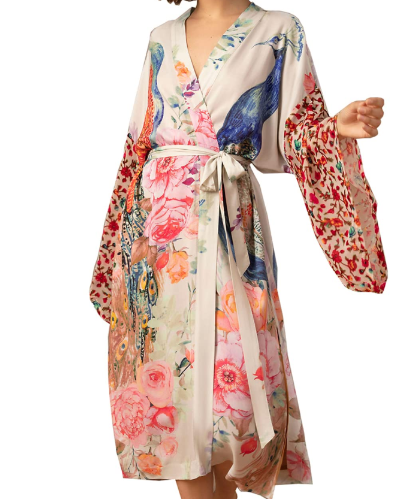 Serena Kaftan Damski Maxi – Lekka długa sukienka boho, narzutka plażowa