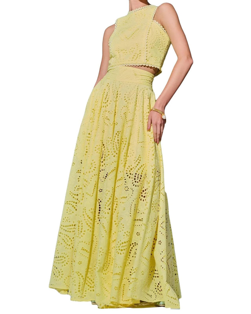 Madison Ensemble Femme Débardeur & Jupe Longue – Set 2 Pièces Élégant avec Poches