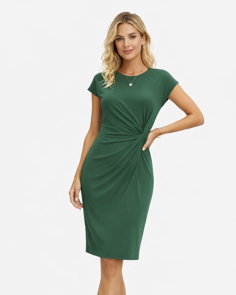 Kiara Midi Šaty Dámské – Nadčasový Elegantní Střih & Lehká Prodyšná Tkanina