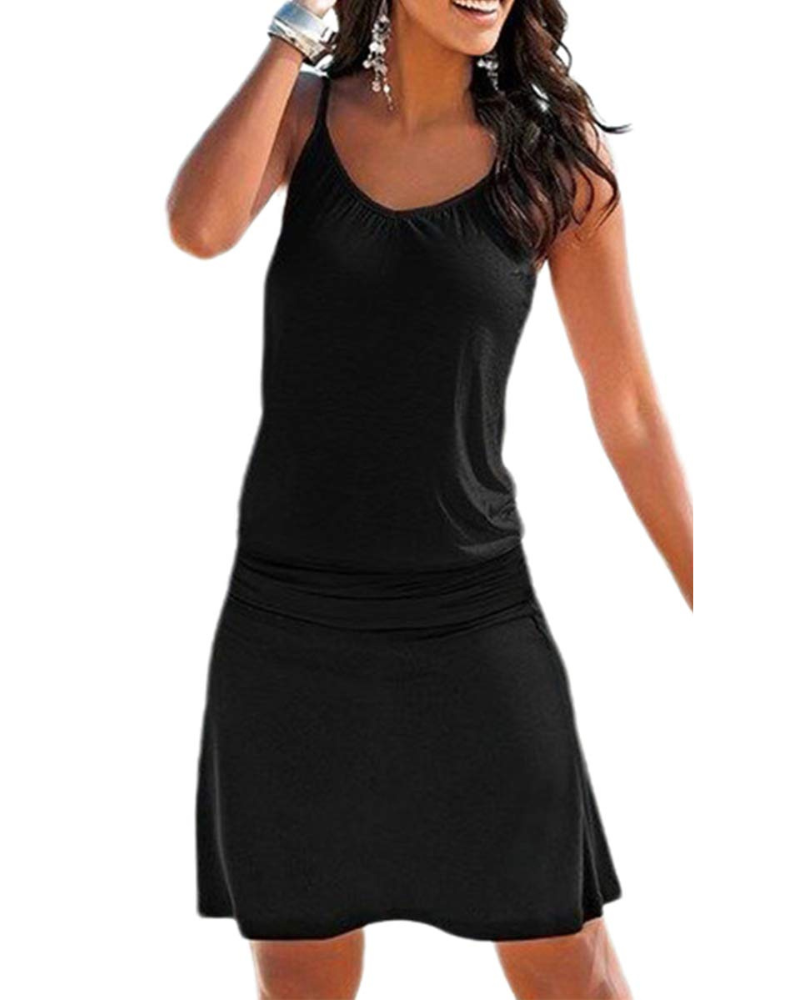 Madelyn Robe de Plage Bohème Femme – Robe Tunique Fleurie Sans Manches d'Été