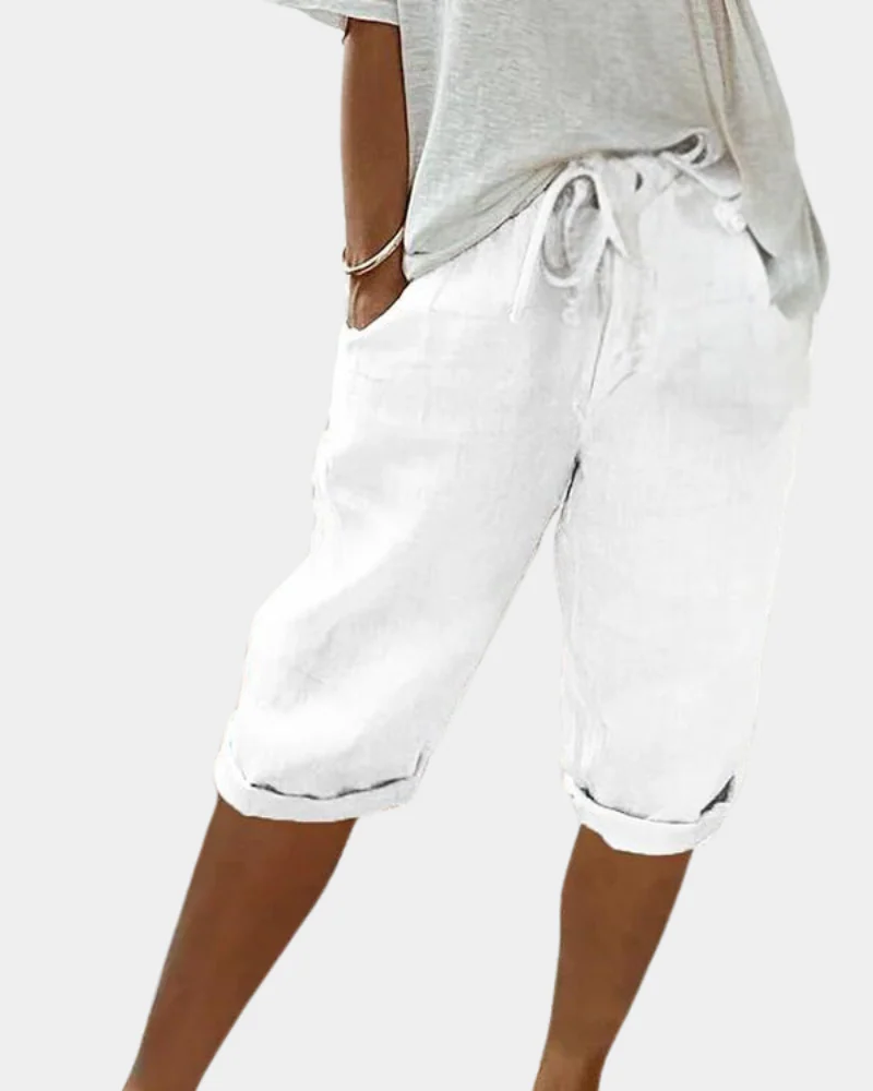 Ainsley Short Damen – Lässige Shorts mit elastischem Bund, leicht, atmungsaktiv, praktische Taschen