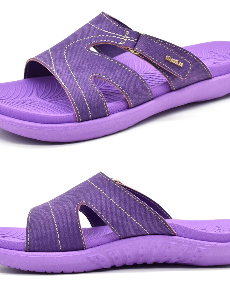 Dámské pohodlné sandály Olivia – nastavitelné mule sandály s podporou klenby nohy