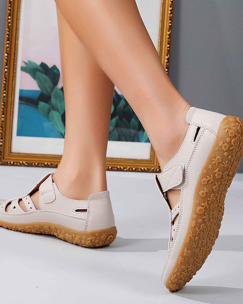 Elodie Sandalias para mujer con punta cerrada – Zapatos de verano ligeros con cortes transpirables