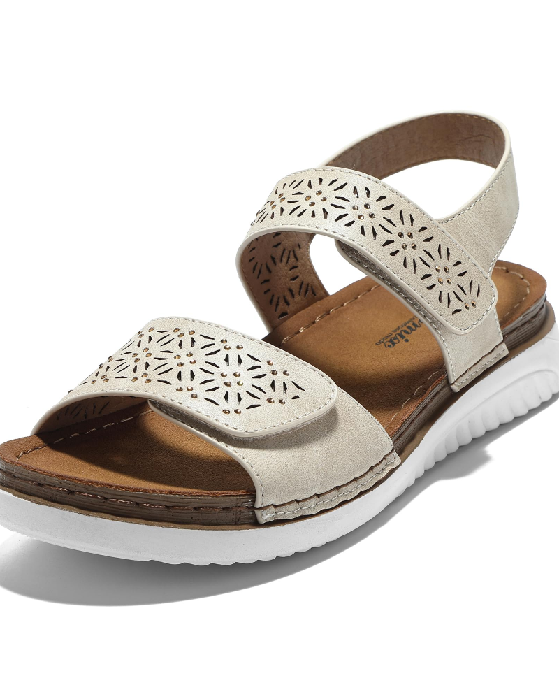 Hilda Sandales de Sport Femme – Sandales Outdoor Réglables à Scratch avec Semelle Confort
