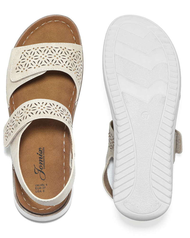 Hilda Sandales de Sport Femme – Sandales Outdoor Réglables à Scratch avec Semelle Confort