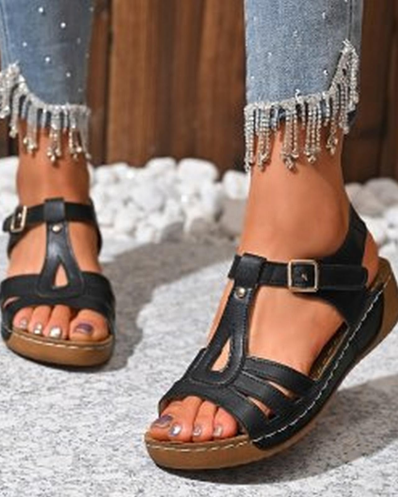Ainsley Sandales Sport Compensées Femme – Sandales Légères Réglables Confort Été