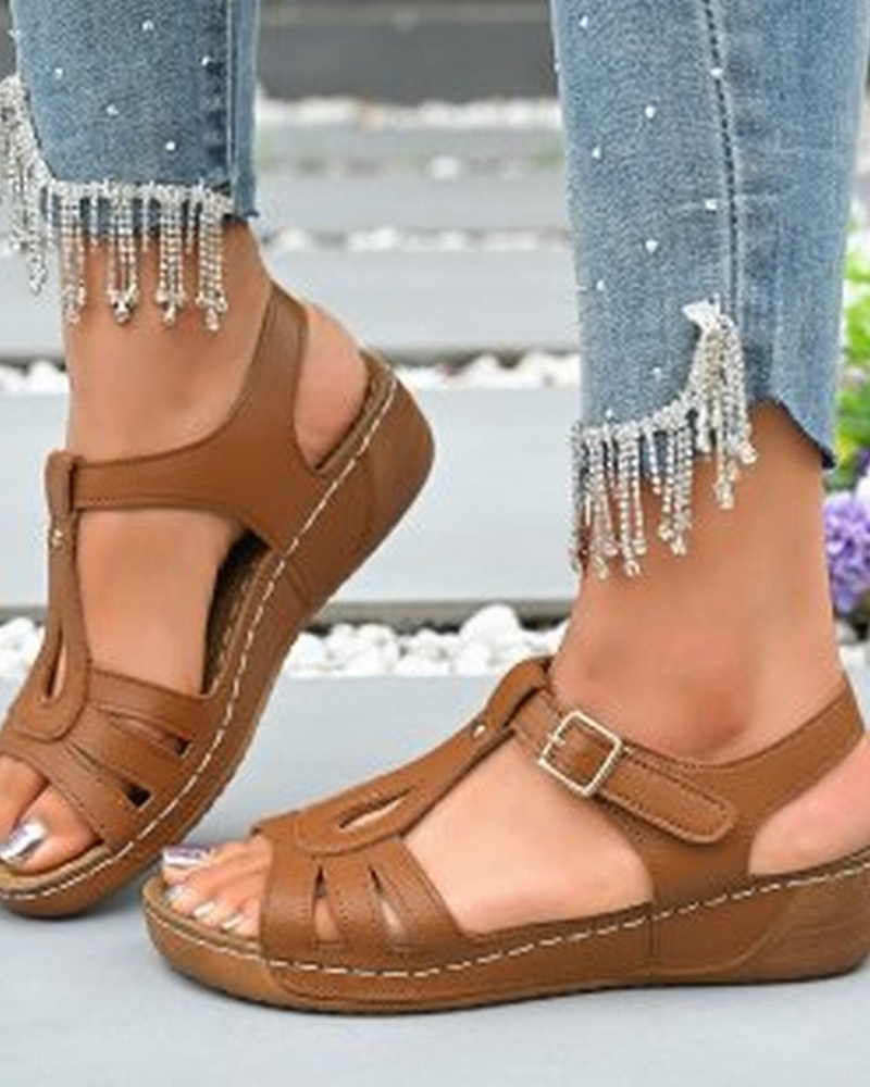 Ainsley Sandales Sport Compensées Femme – Sandales Légères Réglables Confort Été