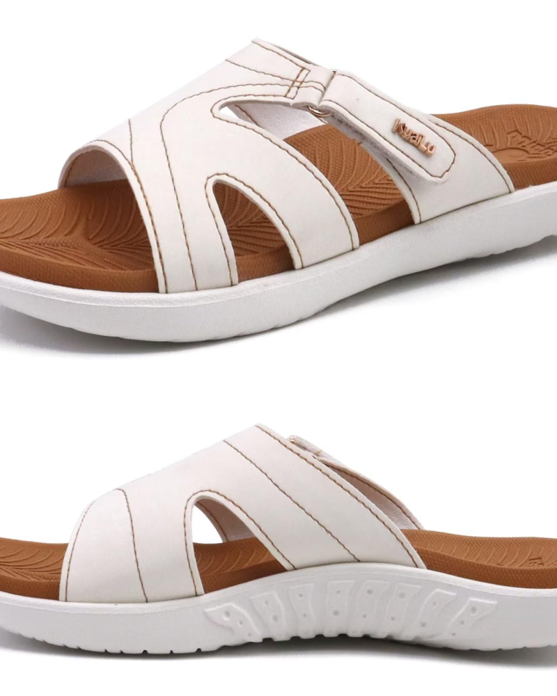 Dámské pohodlné sandály Olivia – nastavitelné mule sandály s podporou klenby nohy