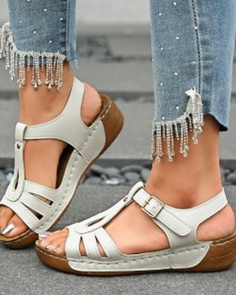 Ainsley Sandales Sport Compensées Femme – Sandales Légères Réglables Confort Été