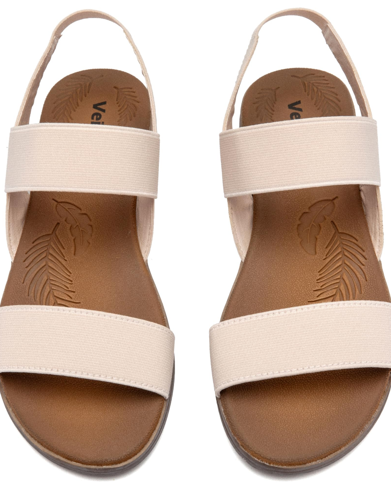 Emma Sandales Plates Femme – Sandales d’Été à Bride Élastique à la Cheville