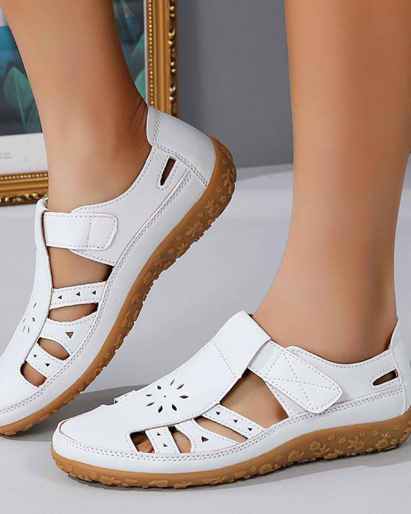 Elodie Sandalias para mujer con punta cerrada – Zapatos de verano ligeros con cortes transpirables