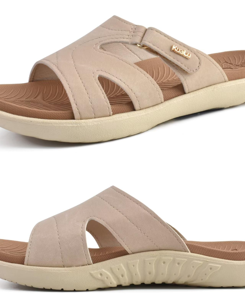 Dámské pohodlné sandály Olivia – nastavitelné mule sandály s podporou klenby nohy