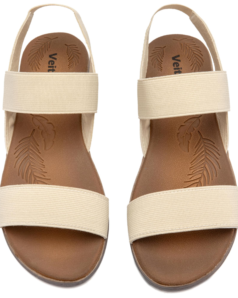 Emma Sandales Plates Femme – Sandales d’Été à Bride Élastique à la Cheville