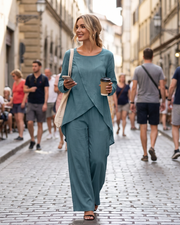 Tatum 2-Piece Women's Set – Lightweight Breathable Coordinated Set Casual Elegant Fit