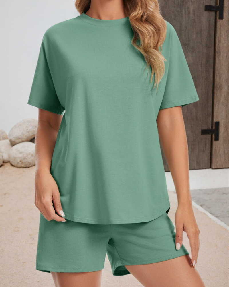Conjunto Gracie Feminino 2 Peças – Top com Capuz e Calções com Bolsos