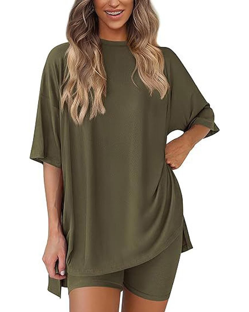 Gloria Dames Ontspanningsset 2-delig – Top met ronde hals & lichte bijpassende broek