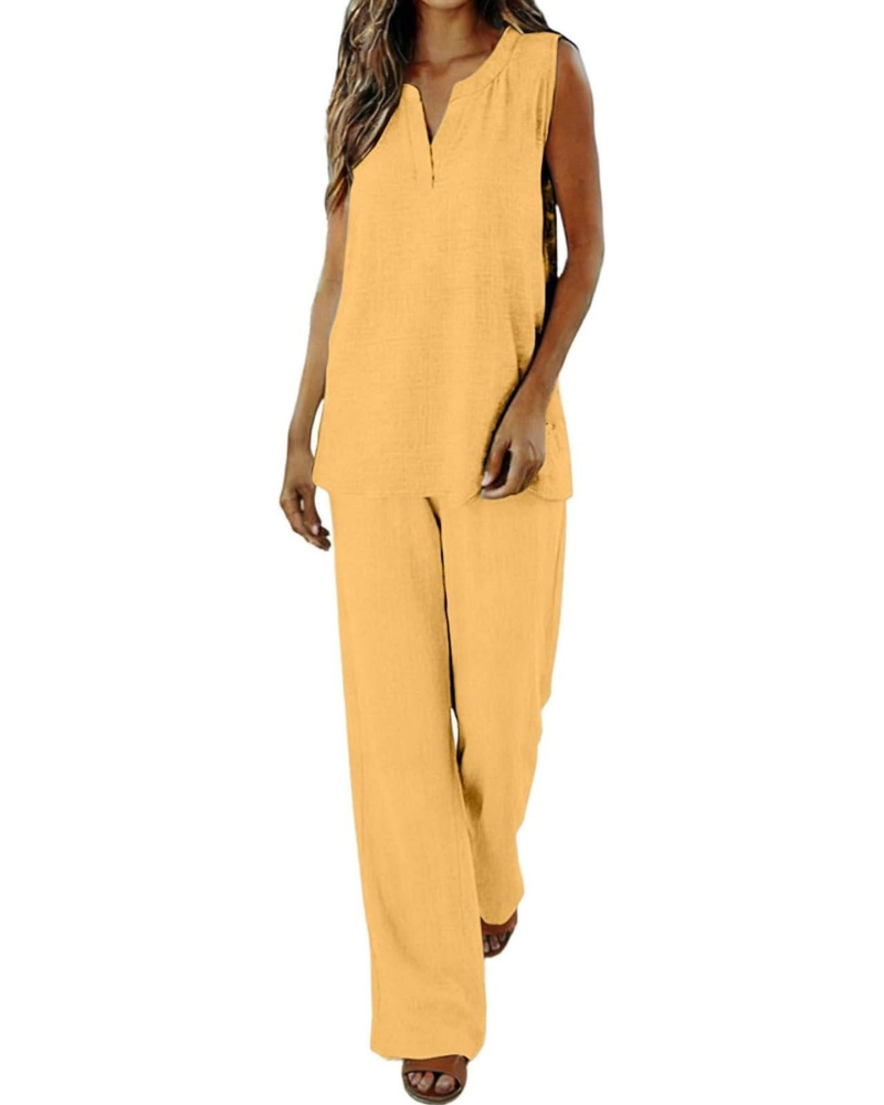 Maya Ensemble Femme Été – Lin Chemise & Short Casual Chic