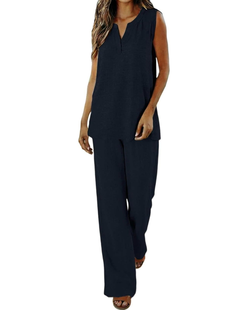 Maya Ensemble Femme Été – Lin Chemise & Short Casual Chic