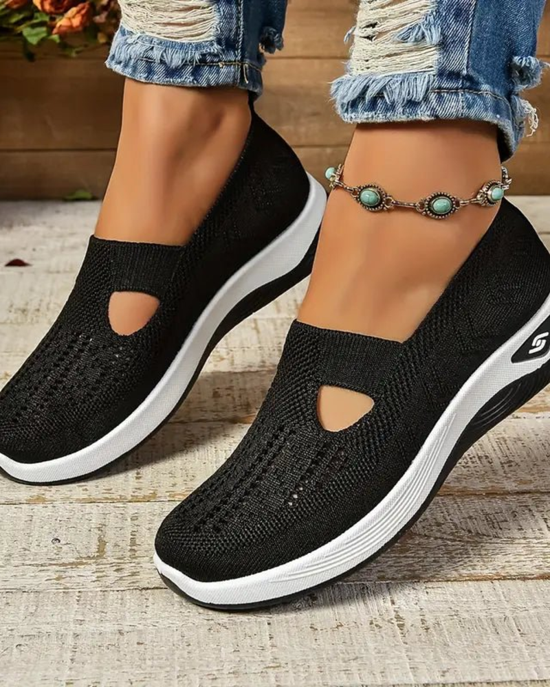 Lucresia Baskets Slip-On Damskie – Buty na Koturnie, Oddychające i Wygodne