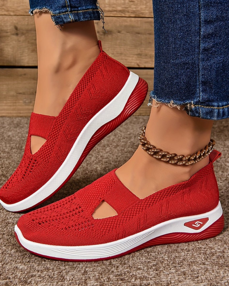 Lucresia Baskets Slip-On Damskie – Buty na Koturnie, Oddychające i Wygodne