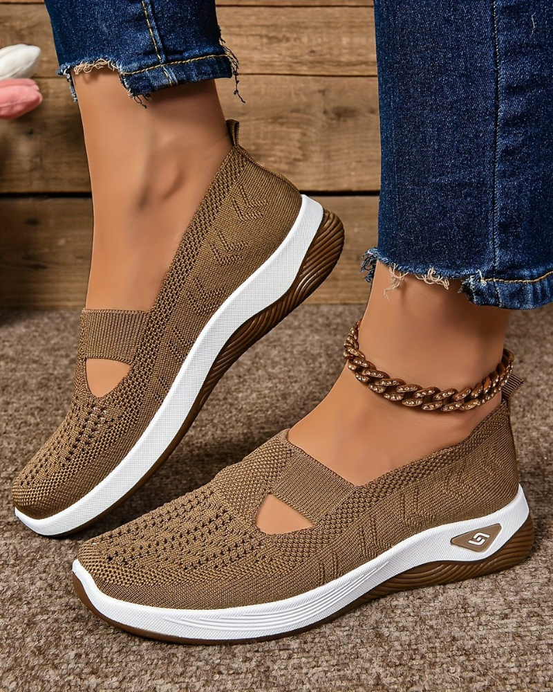 Lucresia Baskets Slip-On Damskie – Buty na Koturnie, Oddychające i Wygodne