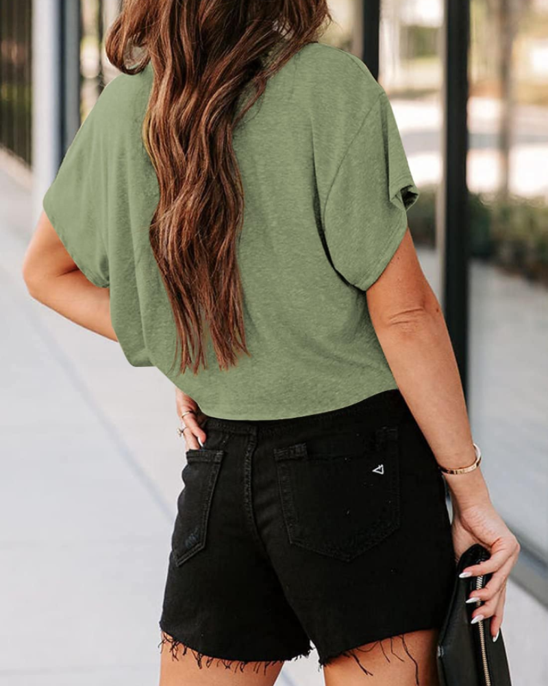 Zoe T-shirt til kvinder – Oversized fitness-top med udskårne skuldre