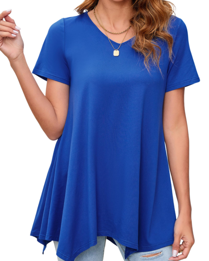 Ivy Tunique Femme Été – Col V Imprimé Paisley Ourlet Fluide