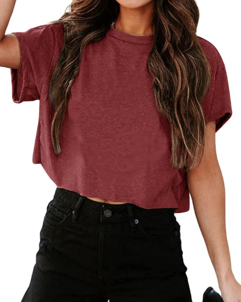 Zoe T-shirt til kvinder – Oversized fitness-top med udskårne skuldre