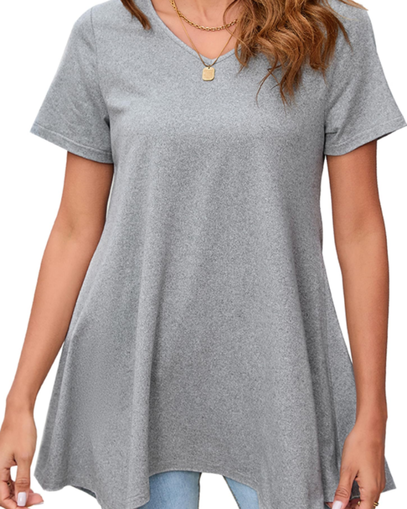 Ivy Tunique Femme Été – Col V Imprimé Paisley Ourlet Fluide