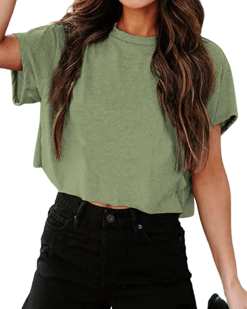 Zoe T-shirt til kvinder – Oversized fitness-top med udskårne skuldre