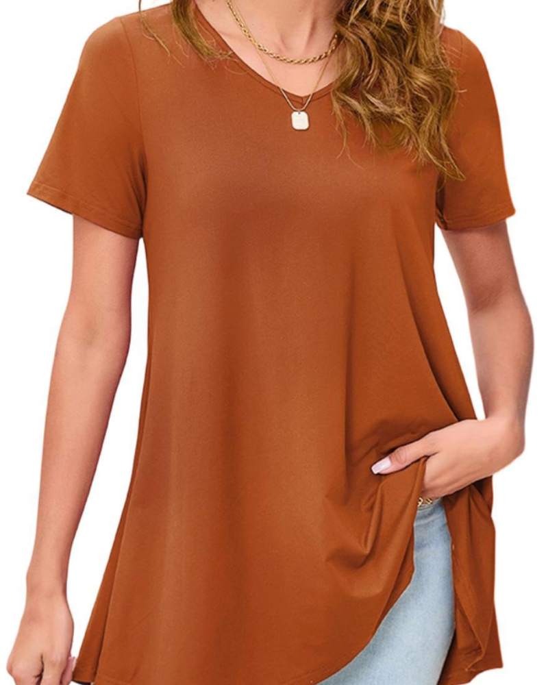 Ivy Tunique Femme Été – Col V Imprimé Paisley Ourlet Fluide